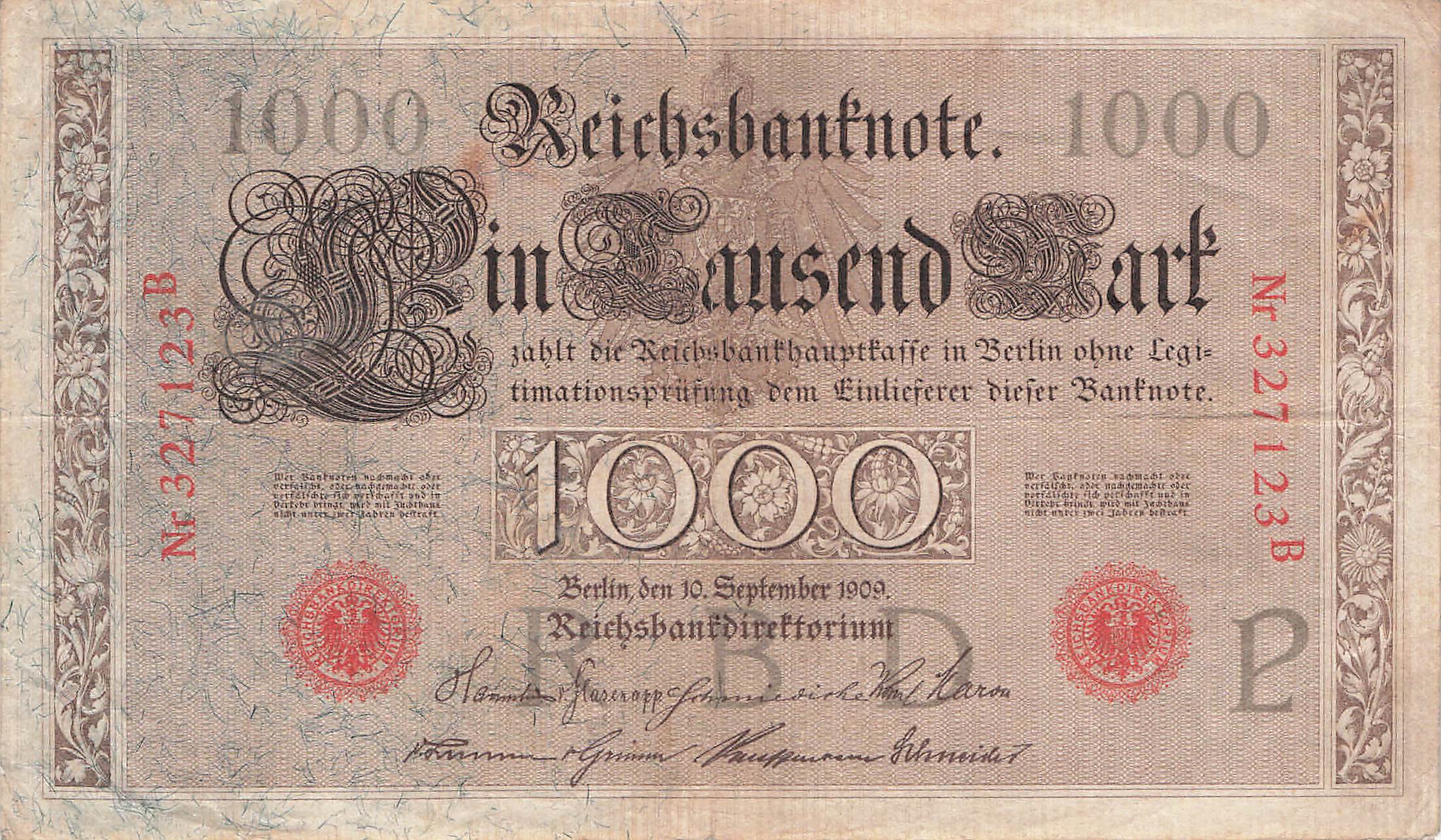 Ro.039 1000 Mark 1909